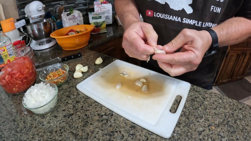 Preparing Garlic