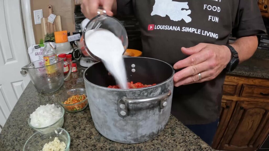 Adding White Sugar
