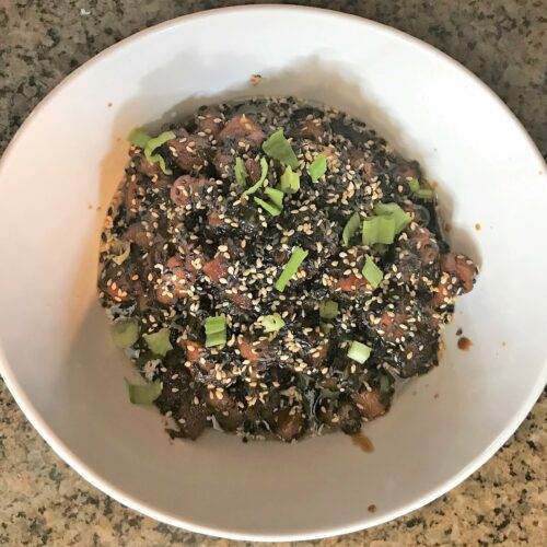 Chinese Pork Belly with Honey, Garlic and Toasted Sesame Seed Sauce