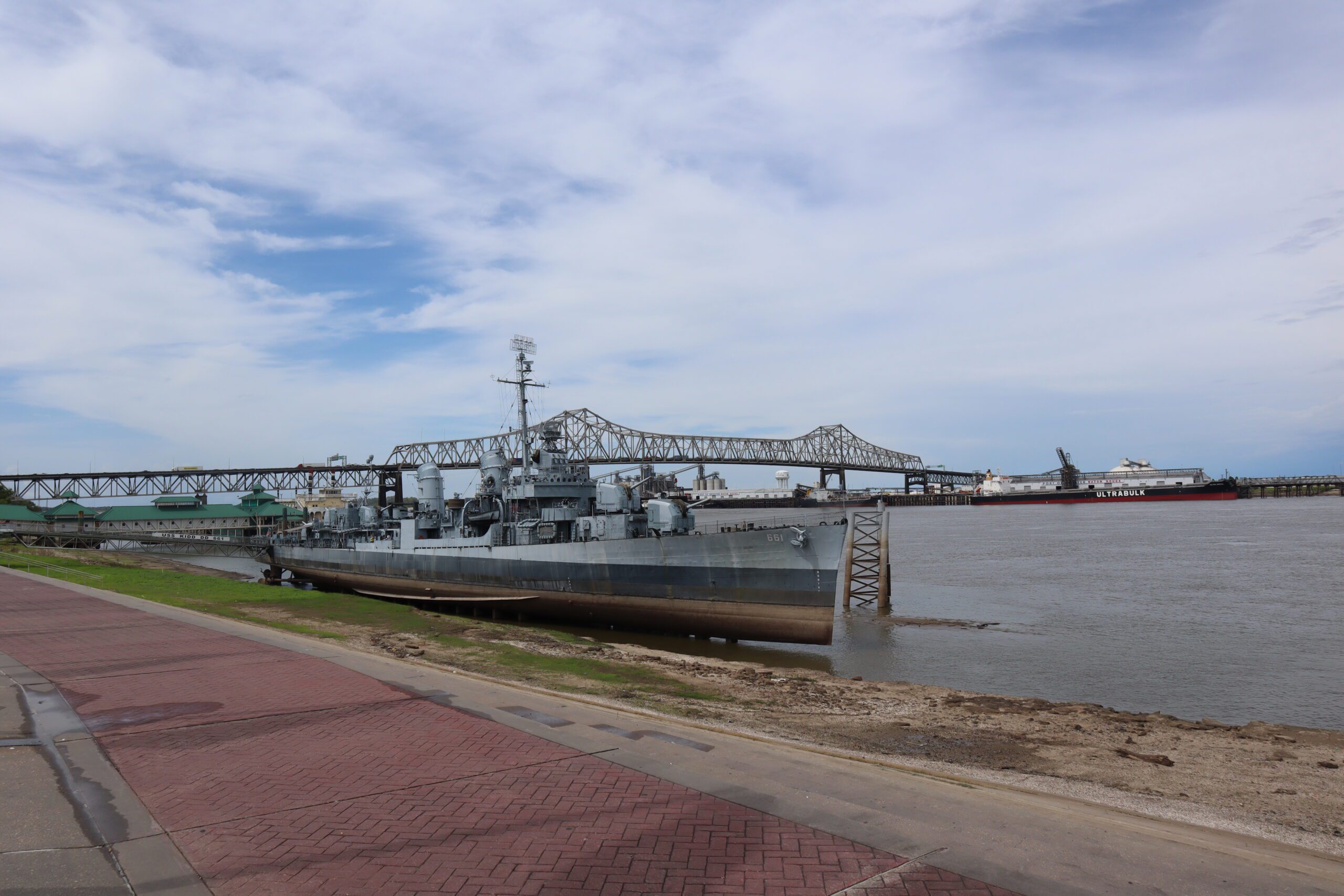 USS KIDD Permanently Moored in Baton Rouge