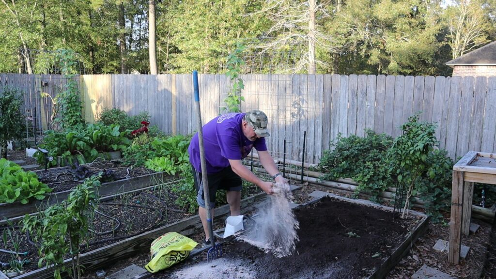 Amending Garden with Azomite Rock Dust