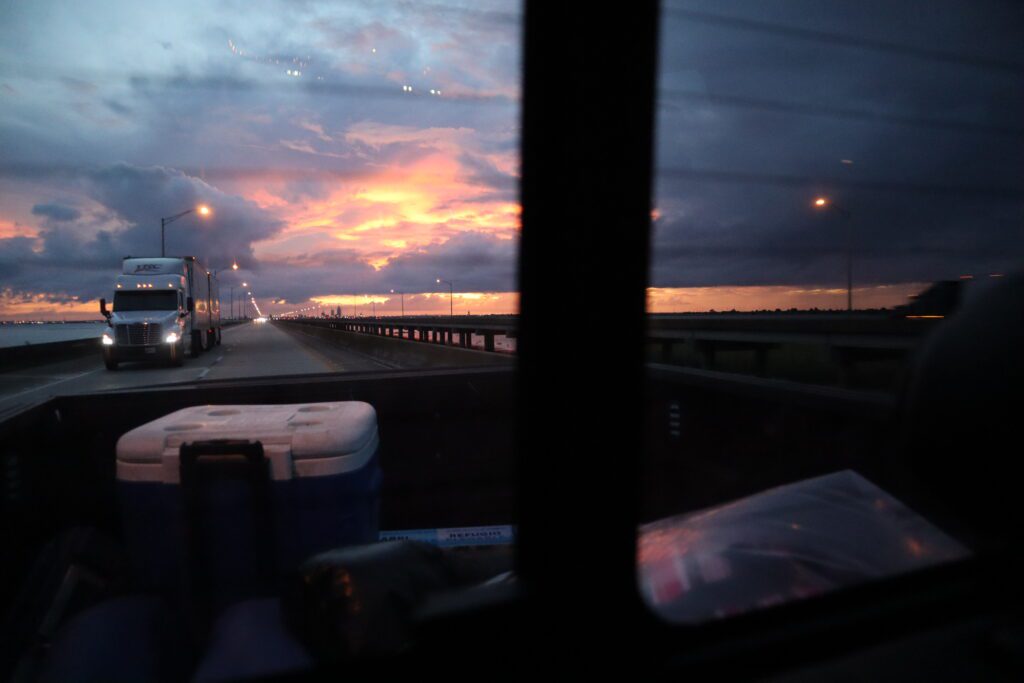 Sunset over Mobile Bay