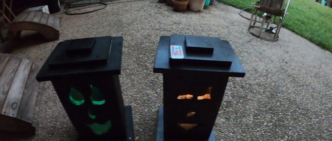 Halloween DIY Light-up Jack-o-Lantern Boxes