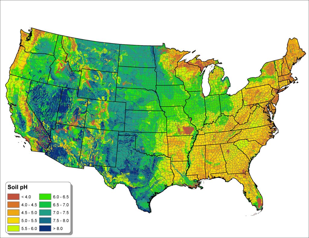 USA pH Regional Mapping
