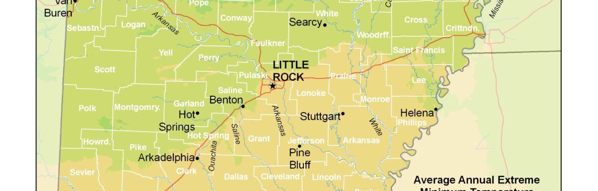 Arkansas USDA Plant Hardiness Zones